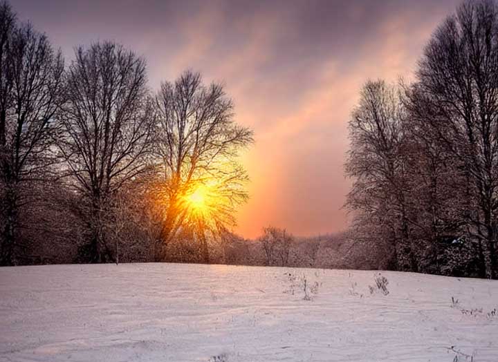 Вид из окна зимой