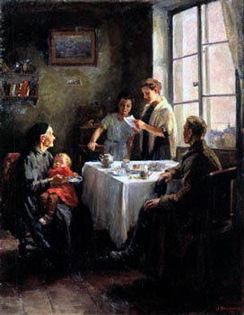 Картина Ватолиной Вести с фронта